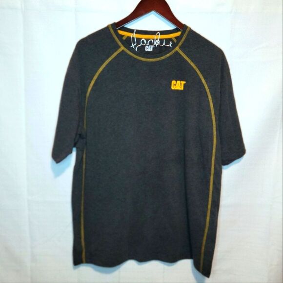 CAT Caterpillar Gray Large Tee - Picture 1 of 7